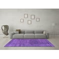 thumbnail image 3 of Ahgly Company Indoor Square Oriental Purple Industrial Area Rugs, 5' Square, 3 of 4