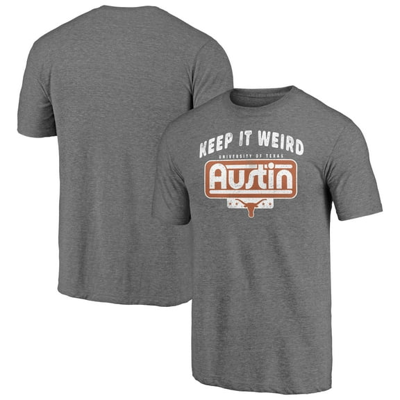 Men's Heather Gray Texas Longhorns Handbook Tri-Blend T-Shirt
