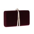 thumbnail image 4 of Women's Evening Bag Polyester Wedding Party Event Party Chain Solid Color Plain Wine Black Red, 4 of 5