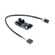 thumbnail image 3 of Cable de extensión de conector de Cable USB de cabezal USB de 9 pines para placa base de ventiladores de CPU , 1 a 2 cables, 3 of 7