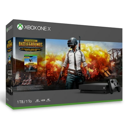 Microsoft Xbox One X PLAYERUNKNOWN'S BATTLEGROUNDS Bundle, Black, CYV-00026