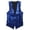 A1#-Blue, variant on Mens Sequin Suit Vest Sparkly Single Breasted Slim Fit Wedding Party Blazer,Blue,SIZE:XL