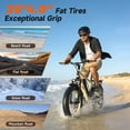thumbnail image 5 of Helokeep 26PK Electric Mountain Bike for Adults, 26" Fat Tire, 750W Motor, 48V 15.6Ah, UL2849 Certified Off-Road E-Bike, 5 of 10