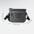 thumbnail image 3 of Labymos Bicycle Handlebar Bag Large Capacity Reflective Stripe Double Zipper Touch Screen Bike Front Frame Bag, 3 of 7