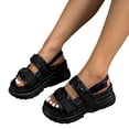 thumbnail image 3 of Sopiago Womens Beach Shoes Women's Platform Sandals Black,6.5, 3 of 7