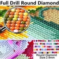 thumbnail image 2 of DIY 5D Diamond Painting Full Round Drill  Diamond Painting Rhinestone Embroidery Pictures Cross Stitch Arts Crafts for Living Room Home Wall Decor 30x40cm, 2 of 5