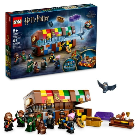 UPC: 0673419355483 | LEGO Harry Potter Hogwarts Magical Trunk 76399 Luggage Set  Customizable Toy  Gift Idea for Kids  Girls & Boys with Movie Minifigures and House Colors