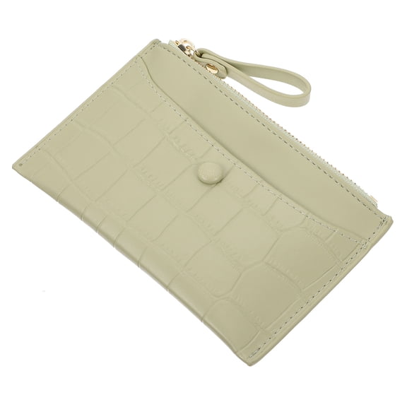UNOMOR 1Set PU Wallet for Small Change Green Compact Design for Everyday Use