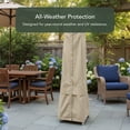 thumbnail image 3 of Covermates Outdoor Square Patio Heater Cover - 18"x87", Weather-Resistant, Elastic Hem, 3 of 7