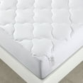 thumbnail image 2 of Peace Nest White Quilted Down Alternative Mattress Pad, Cotton Cover, Queen, 2 of 5
