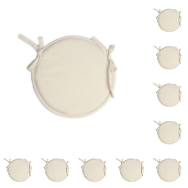 Bearachild Cojín de silla duradero para taburetes de bar - Cojín de silla de bistró duradero y sin decoloración beige beige 10Conjunto