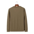 thumbnail image 3 of Dwellite Men's Cardigan Sweater Long Sleeve Lightweight Casual V Neck Button Down Knitted Sweater 2026 Coffee M, 3 of 3