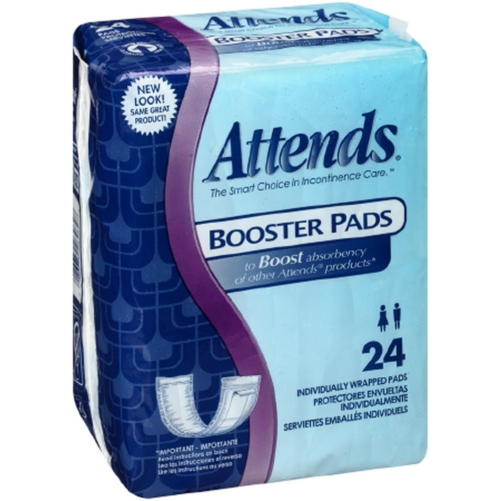 Bladder Control Pad Attends 11.5 Inch Length Light Absorbency Unisex