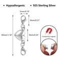 thumbnail image 2 of Alexcraft Heart Shaped Clasps for Jewelry - Gold Silver Bracelet Clasps Closures - Clasp Converter for Bracelet Necklace DIY Making Wedding Jewelry Accessories, 2 of 6