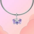 thumbnail image 3 of ARVALILS 925 Sterling Silver Iridescent CZ Fantasy Pendant, Jewelry Gift for Women’s Bracelets & Necklaces, 3 of 7
