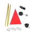 thumbnail image 3 of Siruishop Kayak Safe Flag Mount Kit Foldable Flag Pole Lightweight Multipurpose Portable with Mount Base Boat for Canoe DIY, 3 of 8