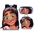 thumbnail image 1 of 3pcs Encanto Kids Backpack Mirabel School Rucksack Lunch Box Shoulder Bag Pen Case 04, 1 of 5