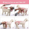 thumbnail image 6 of Dog Diapers Female Washable Sanitary Pantie with Adjustable Suspender, Reusable Doggie Period Panties, Pet Underwear Diaper Jumpsuits for Male Dogs in Heat, Puppy Diapers for French Bulldog Pink, 6 of 6