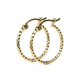 thumbnail image 1 of Arete Arracada de Oro 14K Imperial Jewelry con Diamantado Estilo Panal 15mm, 1 of 11