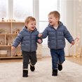 thumbnail image 7 of Abcomgle Kids Puffer Jacket Girls Cute Bear Ears Hooded Baby Girls' Outerwear Jackets & Coats Lightweight Puffer Padded Baby Winter Jacket Winter Warm Infant Puffer Coat, 7 of 7
