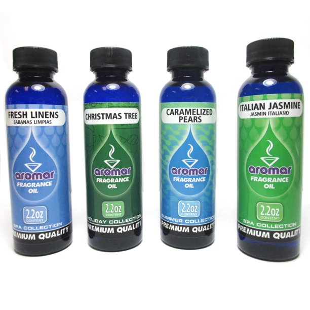 Set of 4 Fragrance Oils 2.2oz Scented 100 Pure Aromatherapy Grade