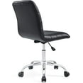 thumbnail image 6 of Modway Ripple Ribbed Armless Mid Back Swivel Computer Desk Office Chair In Black, 6 of 18
