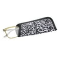 thumbnail image 3 of Rz by Rachel Zoe Womens Cateye Reading Glasses with Case, Green Crystal/Burgundy, Anais +2.50, 3 of 17