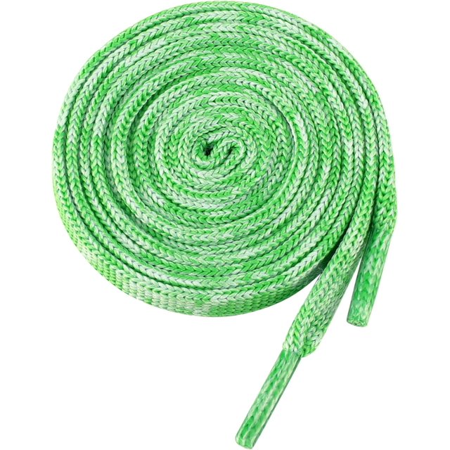 Zhengup Flat Colorful Shoelaces Gradient Colors Shoe Laces for Boots Sneakers 2 Pairs