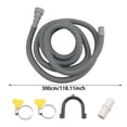 thumbnail image 3 of Universal Diameter Washing Machine Drain Hose Extension Flexible Replacement for Smart Home Laundry Decoration, 3 of 6