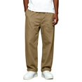 thumbnail image 4 of Babcutegg Big and Tall Mens Cotton Linen Pants Straight Leg Elastic Waist with Pockets Versatile Casual Trousers Size 4XL, 4 of 7