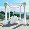 thumbnail image 3 of White Wedding Curtains Arch Draping Fabric Ceremony Backdrop Decorations, 3 of 7