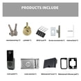 thumbnail image 5 of TUYA Fingerprint Magnetic Card Password Key Remote Unlock Courtyard Apartment Outdoor Waterproof Smart Door Lock ,Flexible Password Options, 5 of 5