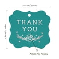 thumbnail image 7 of Inkdotpot Pack Of 100 Real Silver Foil Bracket Shape Paper Tags Thank You Bridal Shower Favor Hang Tags, 7 of 7