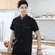 thumbnail image 2 of Chaqueta De Chef Unisex Catering Cocina Manga Corta Ropa De Chef 2XL Negro Sunnimix chaqueta de cocinero, 2 of 8