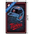 thumbnail image 3 of MLB Minnesota Twins - Neon Helmet 23 Wall Poster, 14.725" x 22.375", 3 of 4
