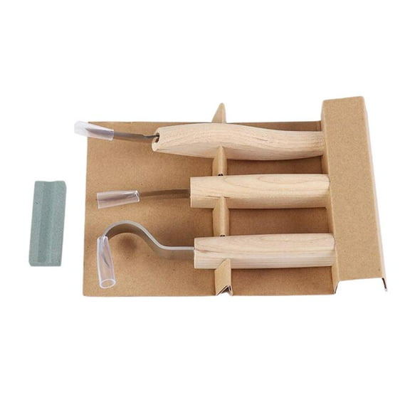 Wood Carving Tools Set for Spoon Carving 3 in , High Strength Hooked Whittling Cutter