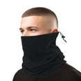 thumbnail image 1 of TOPTIE Unisex Warm Fleece Neck Gaiter - Soft & Stretchy Face Mask, Multifunctional Tube for Running, Cycling, Everyday Use-Black, 1 of 7