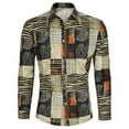 thumbnail image 1 of Chemise à Manches Longues pour Homme, Coupe Régulière, pour Tenue Habillée et Décontractée au Col Classique et au Style Polyvalent pour l'Extérieur, 1 of 3