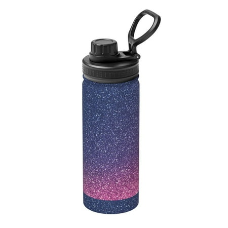 

Goofa Violet Glitter Print 18oz Sports Insulated Kettle With Straw Water Bottle Sports Water Bottle For Running Hiking Cycling Climbing Mans Womans