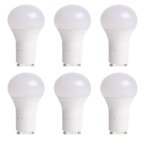 Viribright 60 Watt Replacement LED Light Bulbs (6 Pack), 4000K Cool White, 800  Lumens, GU24, 90  CRI