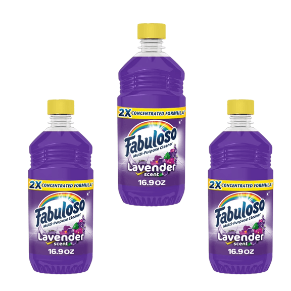 Fabuloso Original Lavender Multi-Purpose Cleaner 16.9oz – 3 Pack bottles