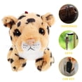 thumbnail image 2 of ColoMX LLavero de leopardo de felpa, llavero de peluche, colgante de leopardo de felpa encantador, decoración colgante para bolsa, 2 of 8
