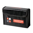 thumbnail image 1 of Black Drone Explosion-proof Battery Storage Bag Flame Retardant Bag For Nano Spare Part Accessory, 1 of 7