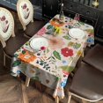 thumbnail image 2 of Boho Bohemia Flower Rectangle Tablecloth 60"x120",Waterproof Polyester Rectangle Table Cloth, Wipeable Spillproof Polyester Tablecloth for Dining, Camping, Indoor and Outdoor, 2 of 6