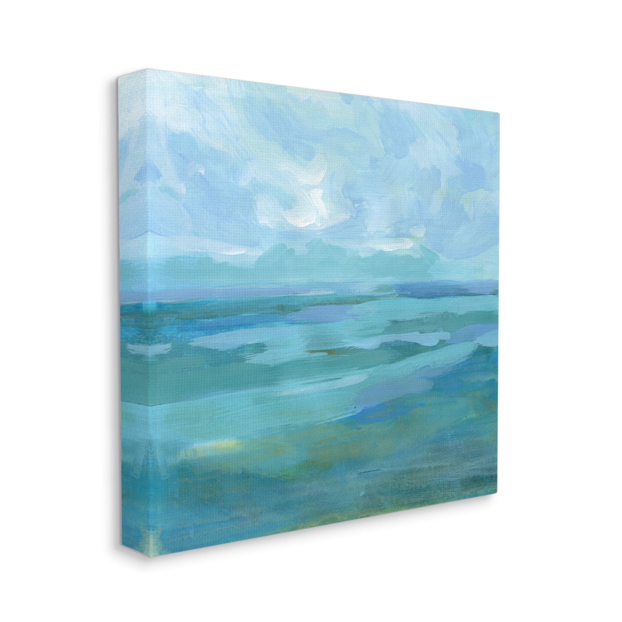 Stupell Abstract Sea Waves Landscape Landscape Painting Gallery Wrapped Canvas Print Wall Art