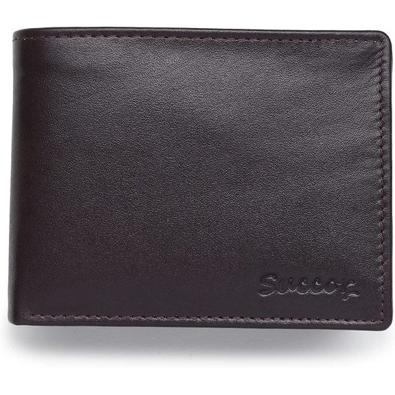 Succor RFID Blocking Men Bifold Wallets, Brown