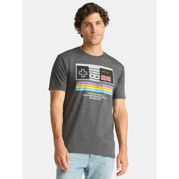 Nintendo Men's & Big Men's Graphic Cotton T-Shirt, Sizes S-3XL