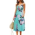 thumbnail image 1 of Nouvelle Robe Décontractée Ample pour Femmes avec Poches Robe d'Été Imprimé Floral Robe de Plage, 1 of 3