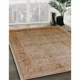 thumbnail image 2 of Ahgly Company Indoor Square Mid-Century Modern Light Copper Gold Oriental Area Rugs, 5' Square, 2 of 6