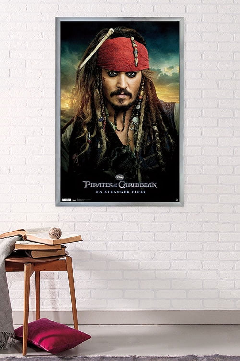 Disney Pirates of the Caribbean: On Stranger Tides - One Sheet Wall Poster, 22.375" x 34", Framed